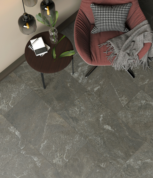 Komplett-Set NEO 2.0 Designboden Fliese Mineralveined Slate PVC-frei 4,5 mm