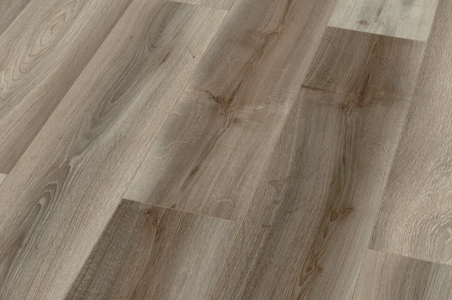 FLOOR24 Laminat Landhausdiele 4V Epic braun-grau 8 mm