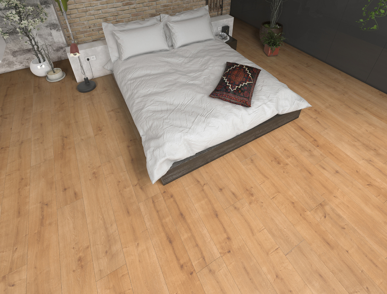 FLOOR24 Laminat Landhausdiele 4V 832-4 Eiche beige dunkel 8 mm