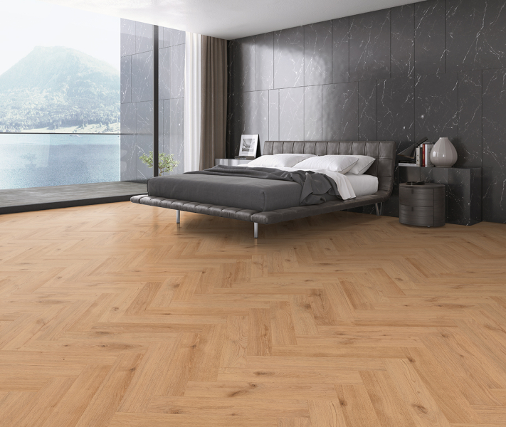 FLOOR24 Laminat Eiche Fischgrät Amboise 643x131x8 mm