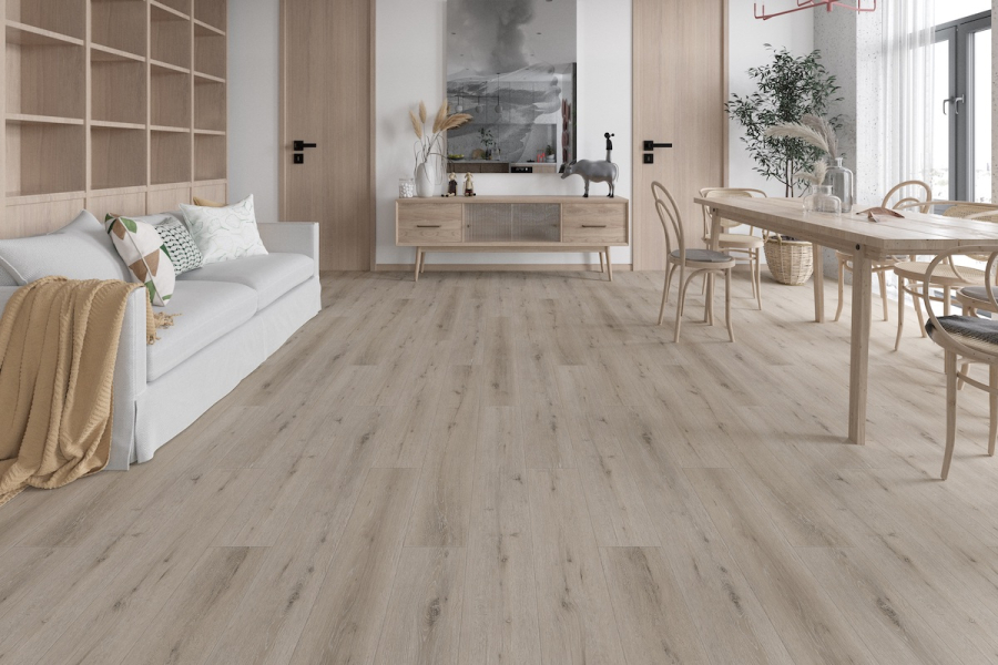 Komplett-Set Klick Vinylboden Landhausdiele Grey Oak 4,0/0,3