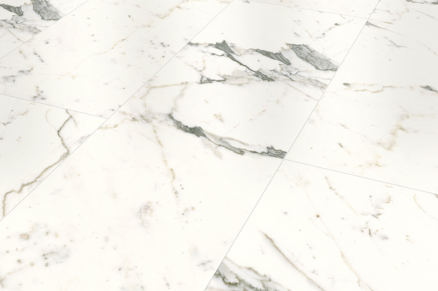 Ceramin Tiles 4/12 Carrara Vained White PVC-frei 3 mm